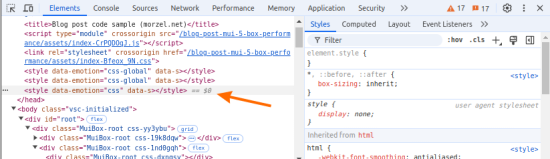 Emotion style element... Click to enlarge...