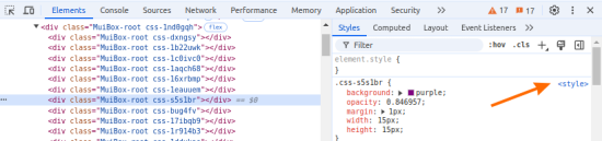 Finding style source... Click to enlarge...