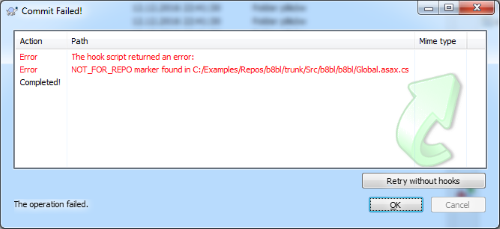 SVN commit blocked... Click to enlarge...