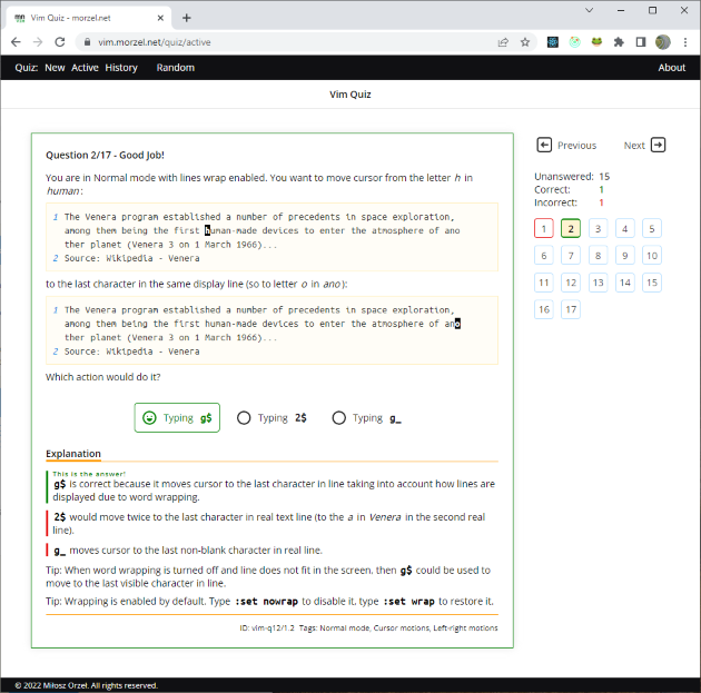 vim.morzel.net screen... Click to enlarge...